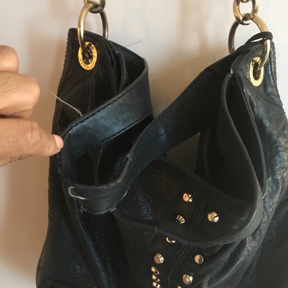 Leather Michael Kors Purse with Gold Studs - Picture 2 of 2